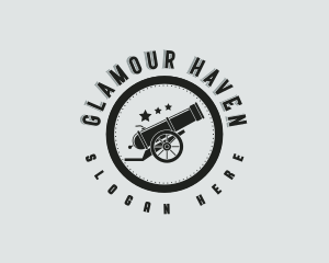 Army Cannon Weapon logo