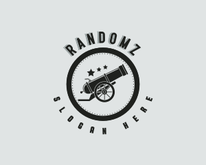 Army Cannon Weapon logo