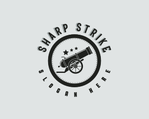 Army Cannon Weapon logo