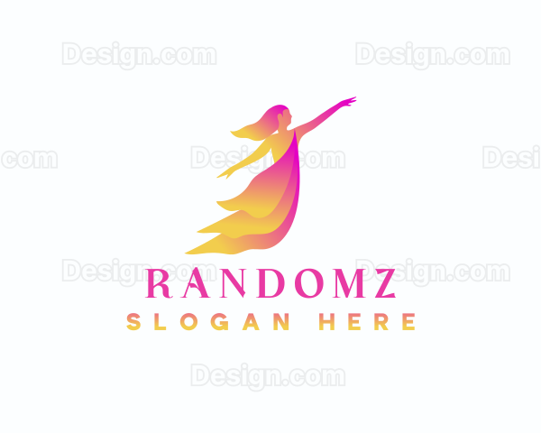 Woman Dancing Movement Logo