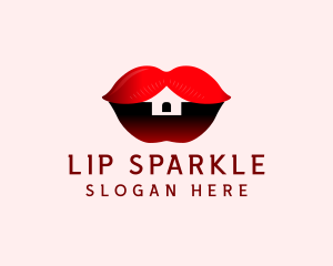 Erotic Lips House  logo design