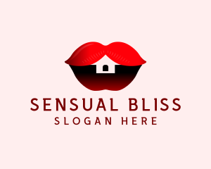 Erotic Lips House  logo design