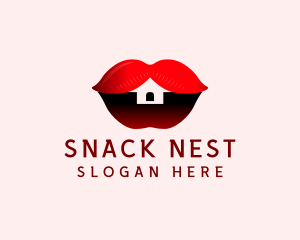 Erotic Lips House  logo design