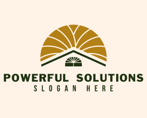 Elegant Sun House  logo design