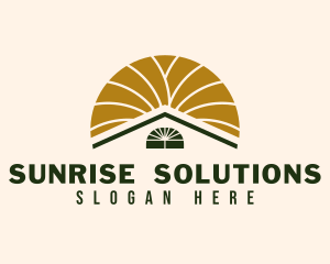 Elegant Sun House  logo design