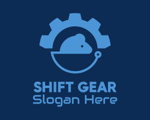 Industrial Gear Mouse  logo design