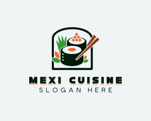 Caviar Sushi Cuisine logo design