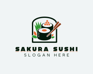 Caviar Sushi Cuisine logo design