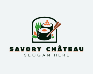 Caviar Sushi Cuisine logo design