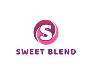 Circle Swirl Candy Sweets logo design