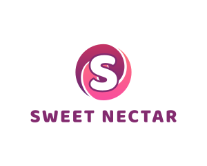 Circle Swirl Candy Sweets logo design