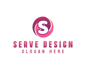 Circle Swirl Candy Sweets logo design