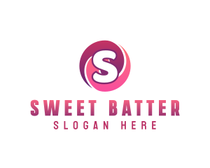 Circle Swirl Candy Sweets logo design