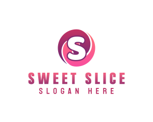 Circle Swirl Candy Sweets logo design