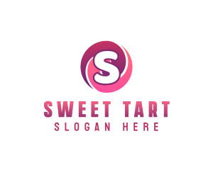 Circle Swirl Candy Sweets logo design