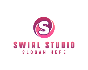 Circle Swirl Candy Sweets logo design