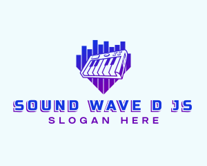 Music Synthesizer Audio logo design