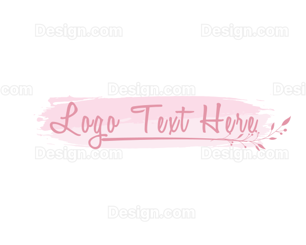 Feminine Script Organic Logo