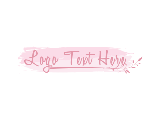 Feminine Script Organic logo