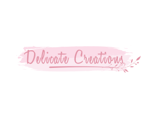 Feminine Script Organic logo design