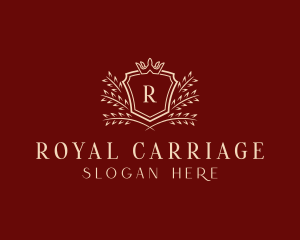 Wreath Royal Crown logo design