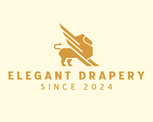 Elegant Lion Griffin logo design