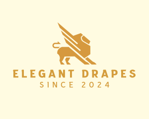 Elegant Lion Griffin logo design