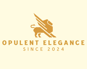 Elegant Lion Griffin logo