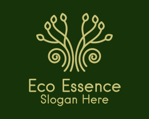 Eco Garden Plant logo design