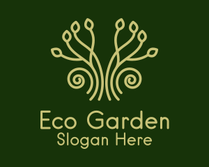 Eco Garden Plant logo design