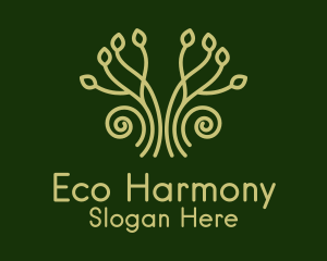 Eco Garden Plant logo design