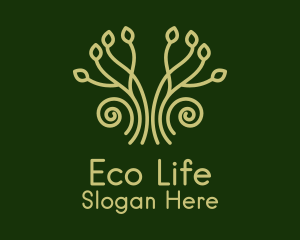 Eco Garden Plant logo design