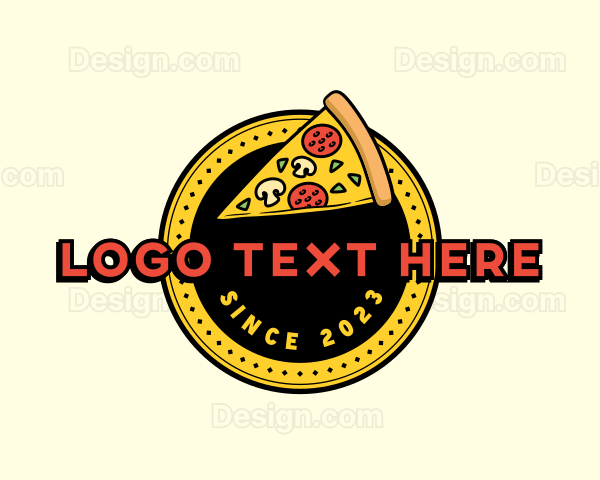 Pizza Restaurant Emblem Logo