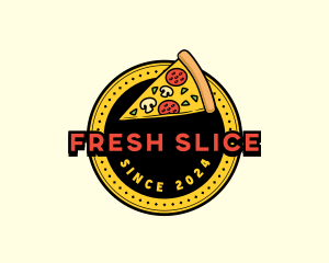 Pizza Restaurant Emblem logo design