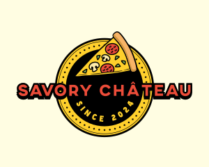 Pizza Restaurant Emblem logo design