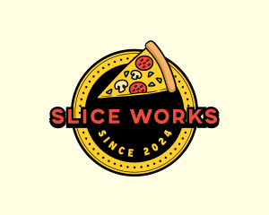 Pizza Restaurant Emblem logo design