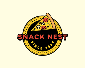 Pizza Restaurant Emblem logo design