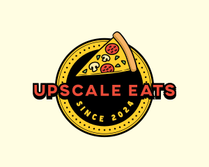 Pizza Restaurant Emblem logo design