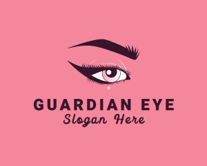 Eyelashes Cosmetic Product logo design