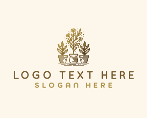 Floral Pot Planting logo