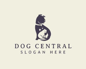 Cat Dog Grooming logo design