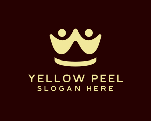 Yellow People Crown logo design