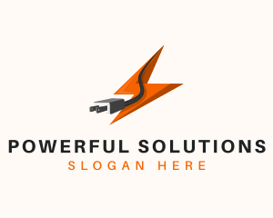 Electrical Power Plug logo design