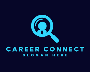 Employment Hiring Magnifier logo