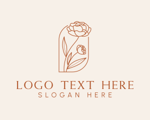 Rose Flower Plant logo