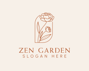 Rose Flower Plant logo design