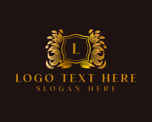 Premium Leaf Wreath logo