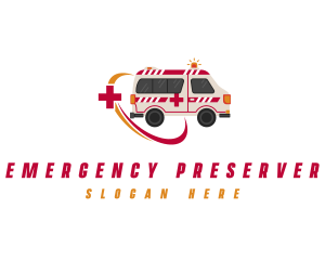 Medical Emergency Ambulance logo design