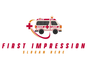 Medical Emergency Ambulance logo design