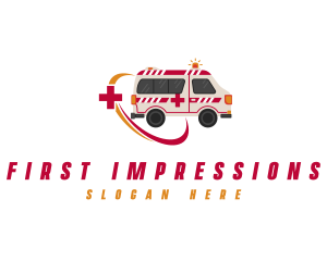 Medical Emergency Ambulance logo design